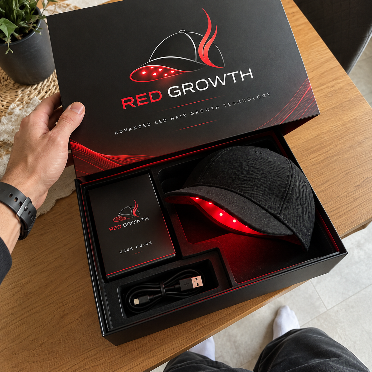 Red Growth™ —Hair Revival Red Light Therapy Cap